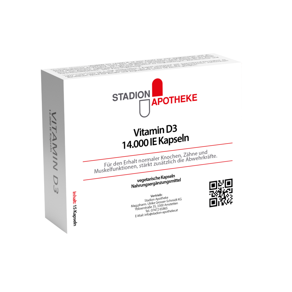Produktbild Vitamin D314.000 IE Kapseln